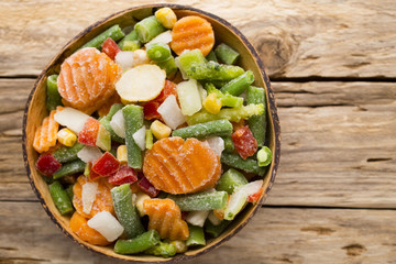 Frozen vegetables.