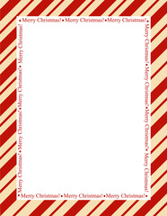 Stripes christmas frame