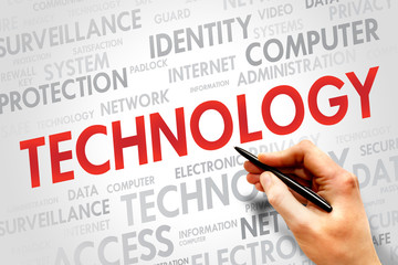 TECHNOLOGY word cloud, business concept