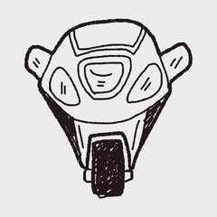motorcycle doodle