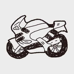 motorcycle doodle