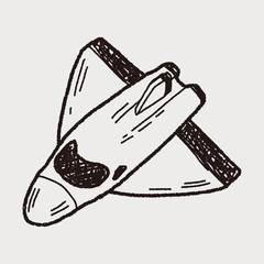 spaceship doodle