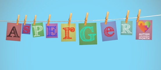 Composite image of autism awareness month