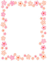 Spring floral border