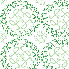 Ornamental abstract seamless pattern. Vector art background