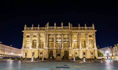 Palazzo Madama in Turin at night - Italy