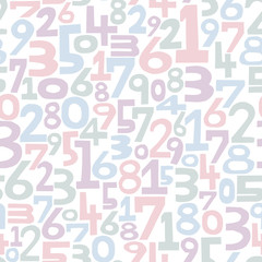 seamless pattern numbers