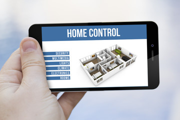 home control remote on cell phone