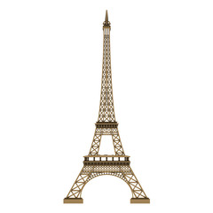 Fototapeta na wymiar Eiffel tower isolated