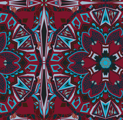 Ethnic tribal fashion abstract indian pattern
