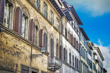 Fototapeta premium old building facade in Florence