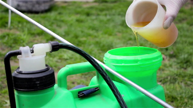 pour into sprayer herbicides