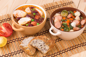 Soup of mashed potatoes