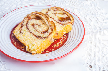 Yeast strudel.