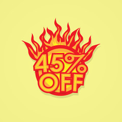 Fiery discount.