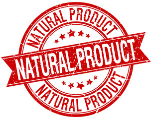 natural product grunge retro red isolated ribbon stamp