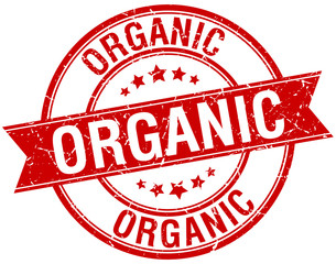 organic grunge retro red isolated ribbon stamp