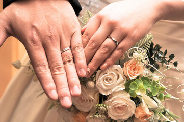 Obraz na płótnie Canvas 結婚指輪