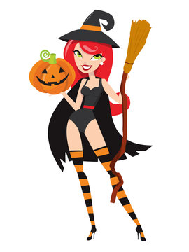 Cartoon Sexy Witch