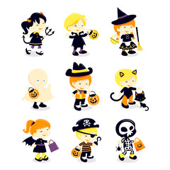 Halloween Kids Costume Icons