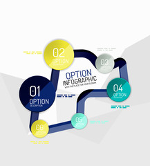 Colorful fresh sticker infographics