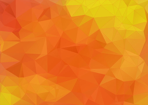 Abstract Orange polygonal background