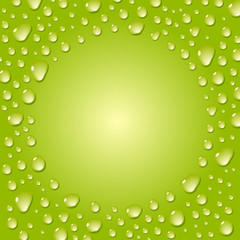 Fresh Water Droplets copy space Background