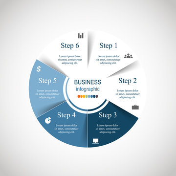 Vector circle infographic