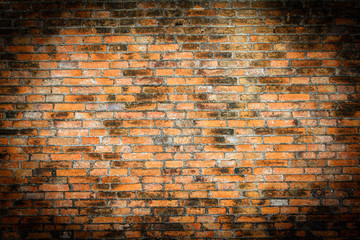 Naklejka premium grunge background red brick wall texture bright plaster wall