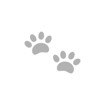 Simple icon paw tracks.