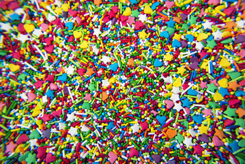 Fototapeta na wymiar Mix of colorful Sugar powder background