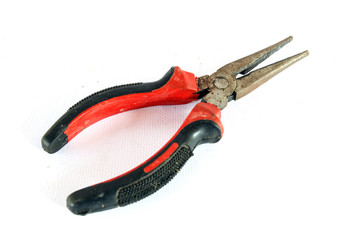 Obraz premium Combination pliers, very old and corroded and used pliers have d