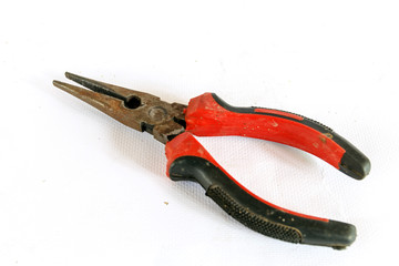 Obraz premium Combination pliers, very old and corroded and used pliers have d