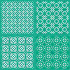 Abstract seamless traditional arabian patterns