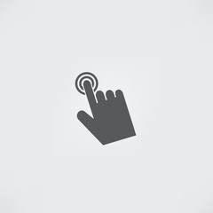 Cursor hand icon. Click sign pointer