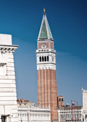 Fototapeta na wymiar St Mark Square as seen from Grand Canal, Venice - Italy