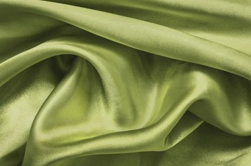 Fototapeta premium Texture green satin, silk background