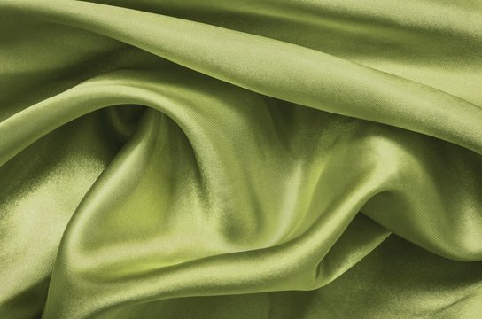 Texture Green Satin, Silk Background