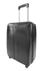 Black suitcase isolated on white