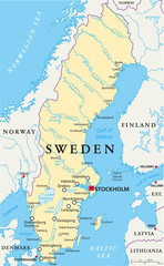 Sweden Political Map