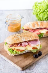 Photo sur Plexiglas Snack Tasty sandwiches