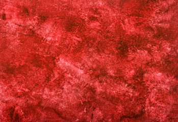 Vibrant red marbled paper pattern - obrazy, fototapety, plakaty