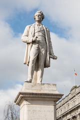 Fototapeta na wymiar Sir John Gray Statue O'Connell Street Dublin