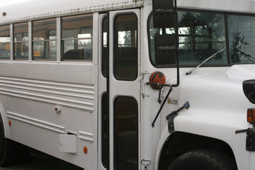White School Bus