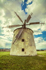 Old windmill in Tes, Hungary