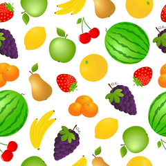 Fruits seamless pattern