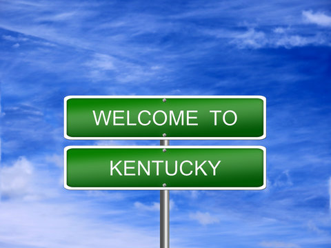 Kentucky State Welcome Sign