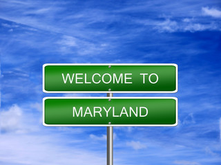 Maryland State Welcome Sign - 82123010