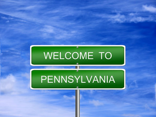 Pennsylvania State Welcome Sign