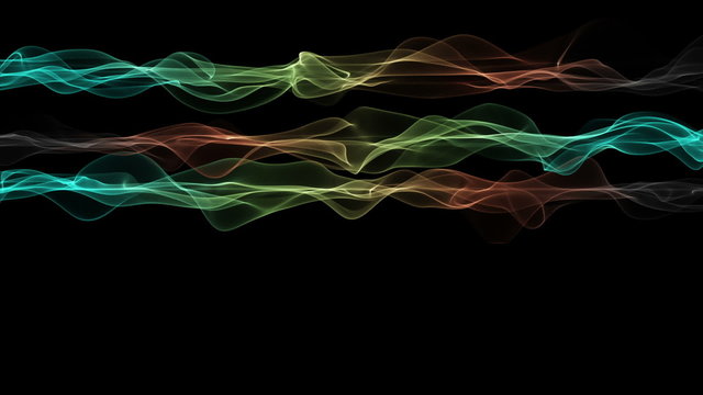 fantastic animation - wave object in motion &ndash; loop HD